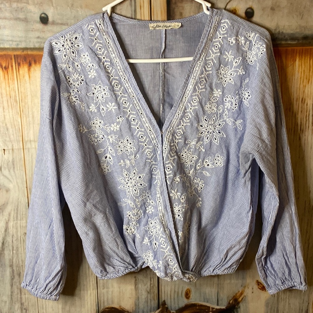 Culpe & katie Cotton Embroidered Top.